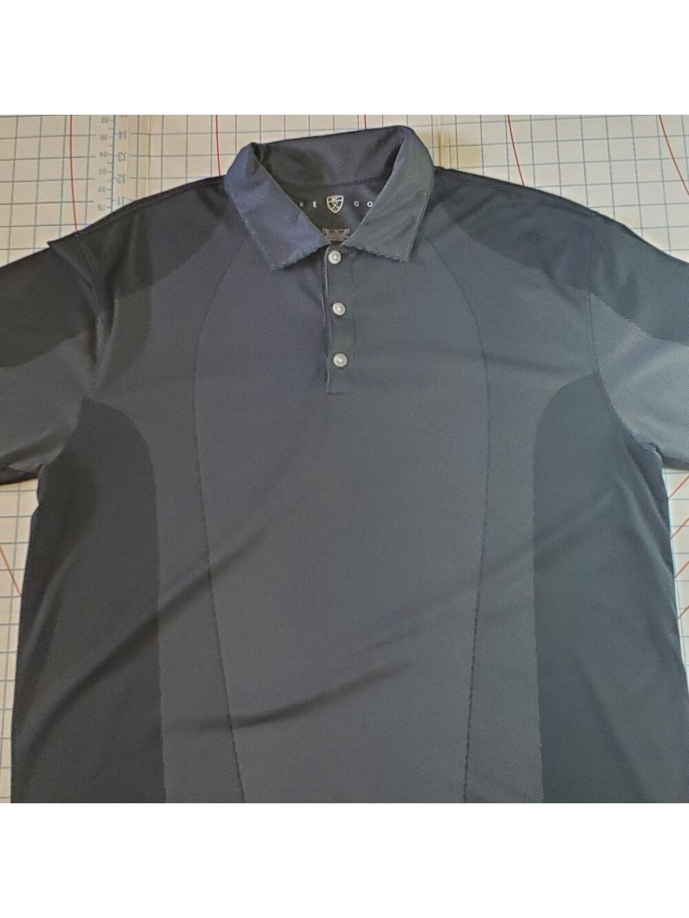 Nike Dri-Fit Golf Shirt Polo Men's XLarge 3 Tone Grey Sporty Athletic Swoosh Log
